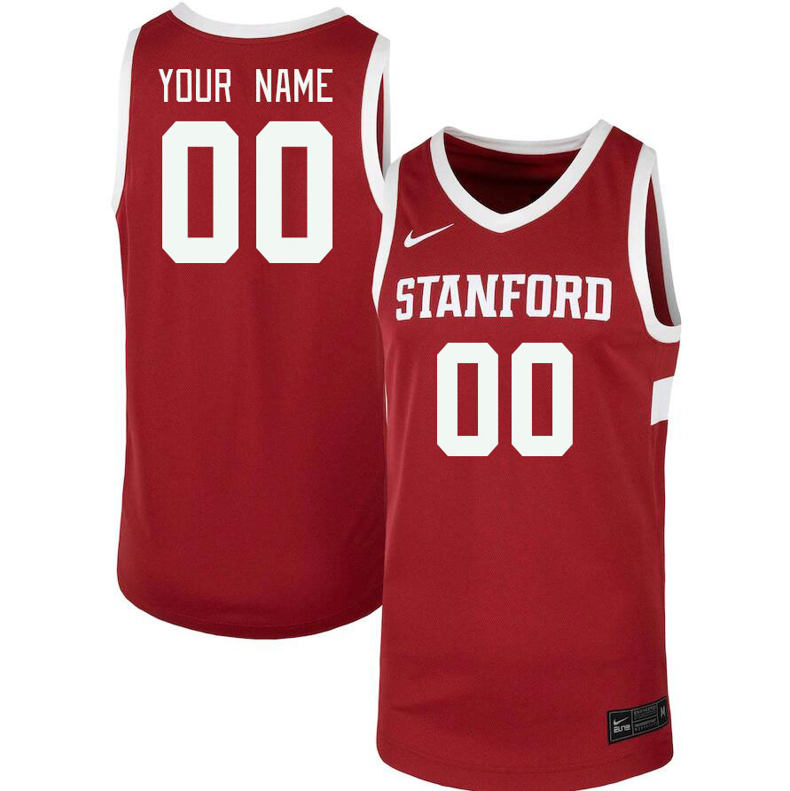 Custom Stanford Cardinal Name And Number College Basketball Jerseys Stitched-Cardinal - Click Image to Close